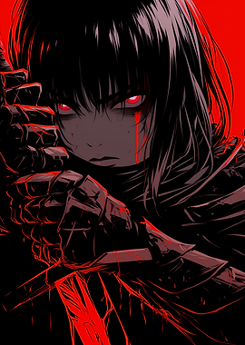 Anime Girl with Sword