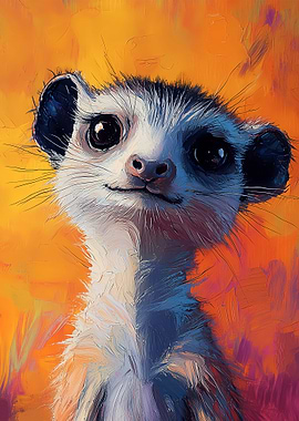 Cute Meerkat Painting