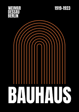 Bauhaus Minimalist Poster