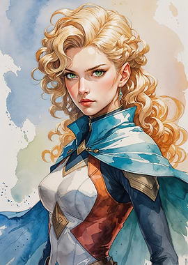 Blonde Warrior Woman