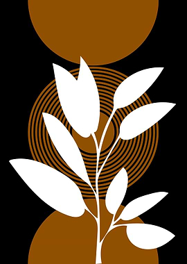 Abstract Plant with Circles