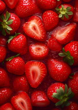 Juicy Red Strawberries
