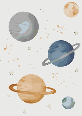 Planets and Stars System Planets Science Space Boys Girls STEM Kids