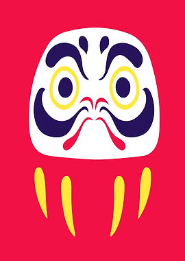 Daruma Doll Illustration
