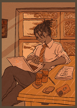 Man Working on Laptop