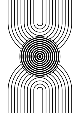 Black and White Abstract Art