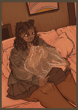 Woman Holding a Crystal Ball