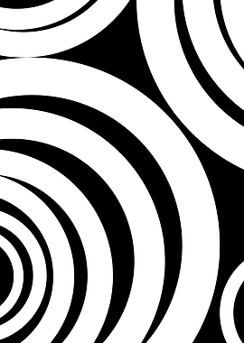 Black and White Concentric Circles