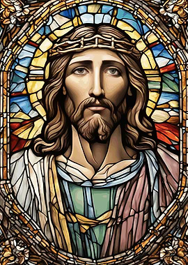 Stained Glass Jesus