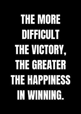 Victory & Happiness Quote