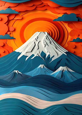 Papercraft Mount Fuji