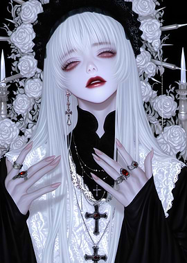 Crimson Reverie: The Gothic Maiden