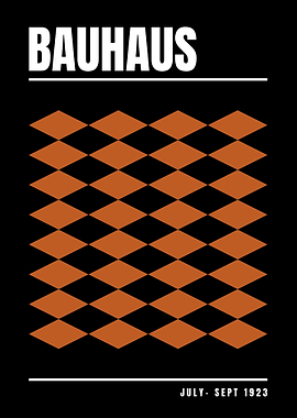 Bauhaus Geometric Poster