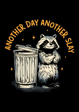 Raccoon Trash Day