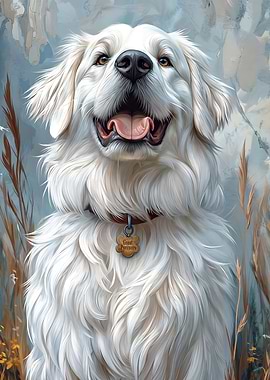 Great Pyrenees Dog Portrait