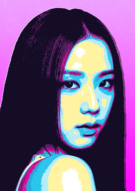 Jisoo Blackpink Pop Art Portrait