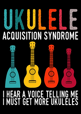 Retro Ukulele Acquisition Syndrome Vintage UAS For Guitarist