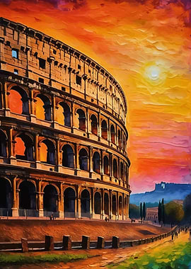 Colosseum Sunset