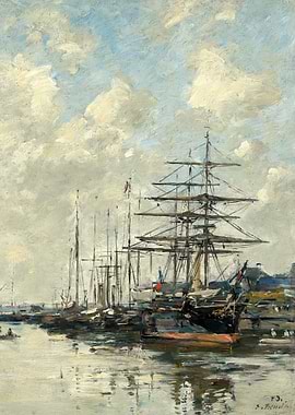 Sailing Ships at Dock