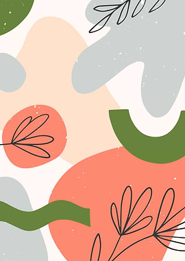 Abstract Spring Floral Art Print