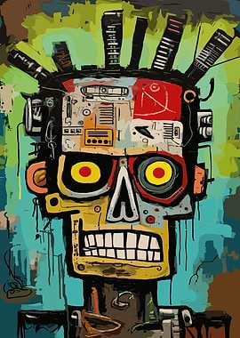 Cyberpunk Skull Art