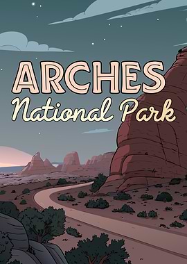 Arches National Park Illustration