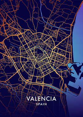 Valencia City Map