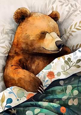 Sleeping Bear Watercolor