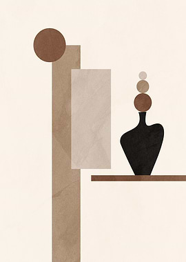 Abstract Geometric Vase