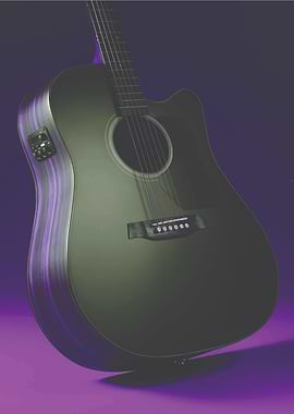 Black Acoustic Guitar