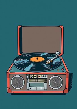 Vintage Record Player