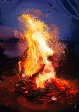 Campfire Flames