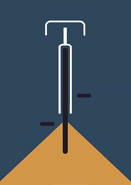Minimalist Bicycle Illustration