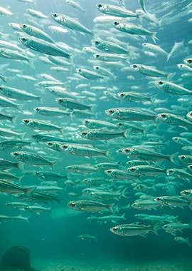 School of Fish Underwater