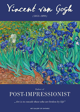 Van Gogh Irises Painting