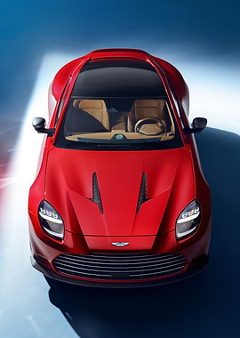 Aston Martin Red Sports Car
