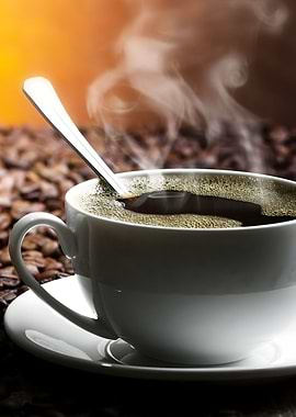 Steaming Cup of Coffee