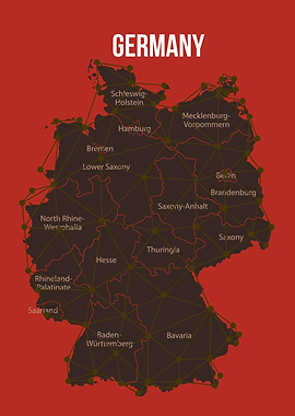 Germany Map with States