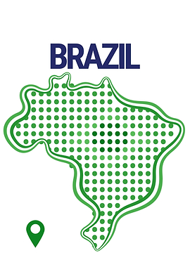 Brazil Map Illustration