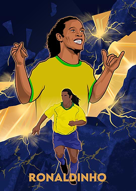 Ronaldinho Soccer Poster