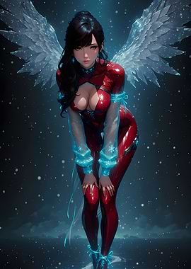 Angel with Red Suit