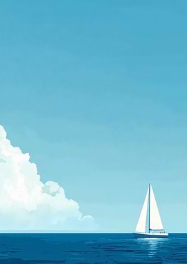 Sailboat on Calm Sea