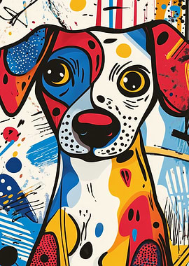 Pop Art Dog Portrait