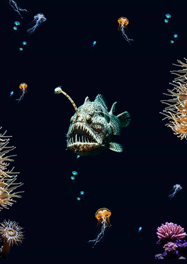 Anglerfish and Jellyfish