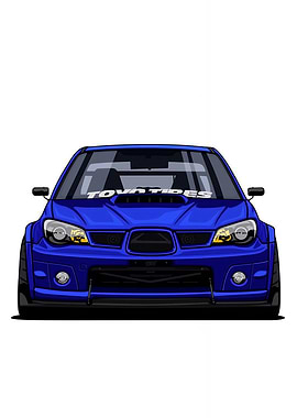 Blue Subaru Impreza