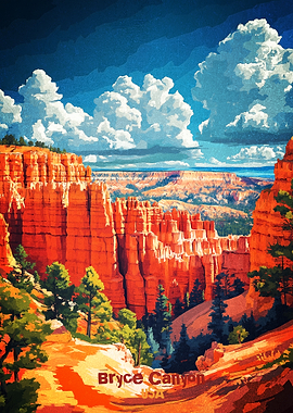 Bryce Canyon Art Poster