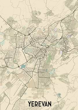 Yerevan City Map