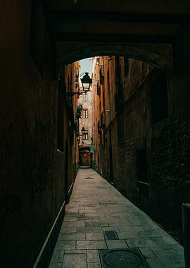 Narrow Alleyway in Old City