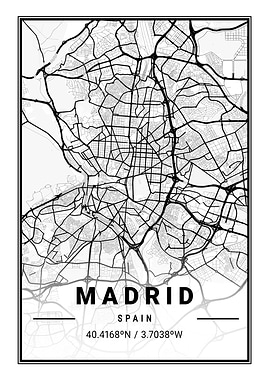 Madrid City Map