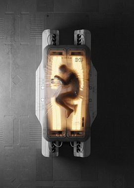 Human in Cryogenic Chamber